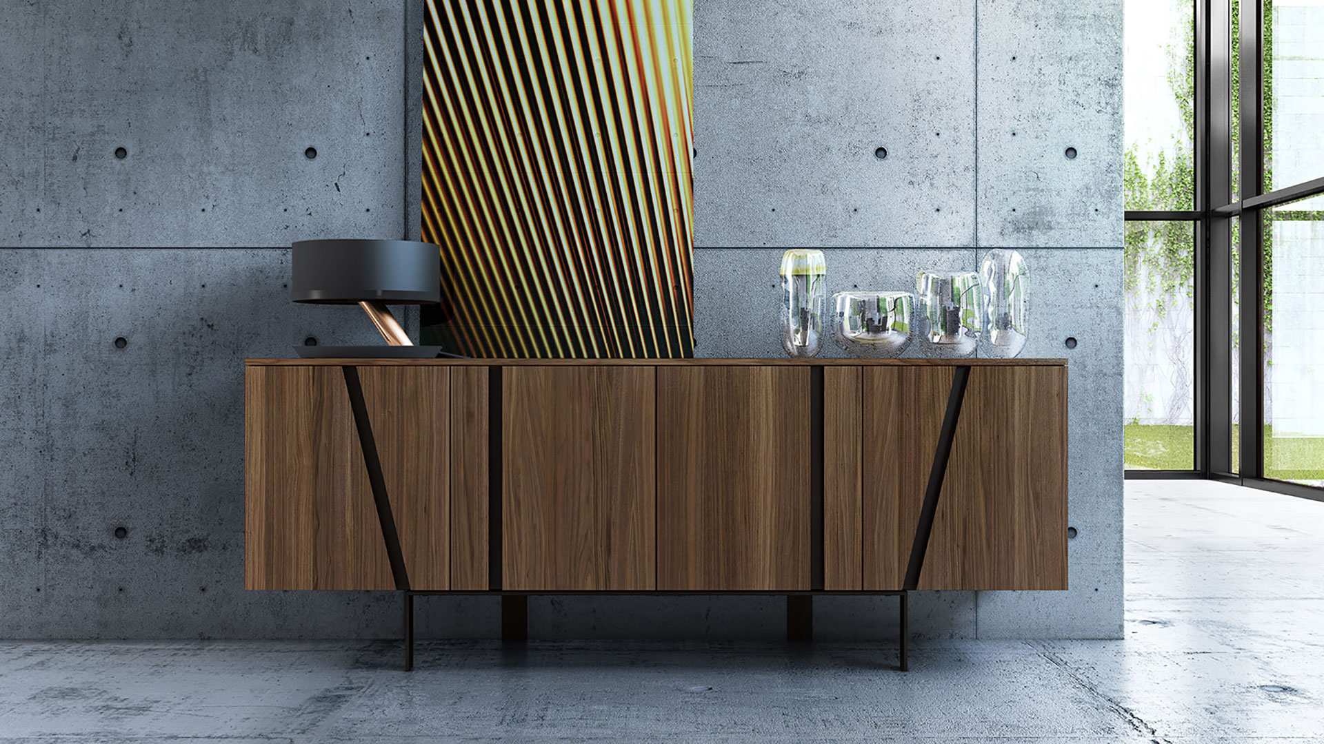 Modern Mott Sideboard by Modloft