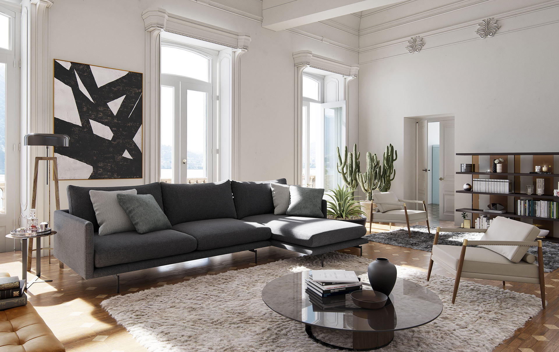 Modern Houston Sectional Sofa by Modloft