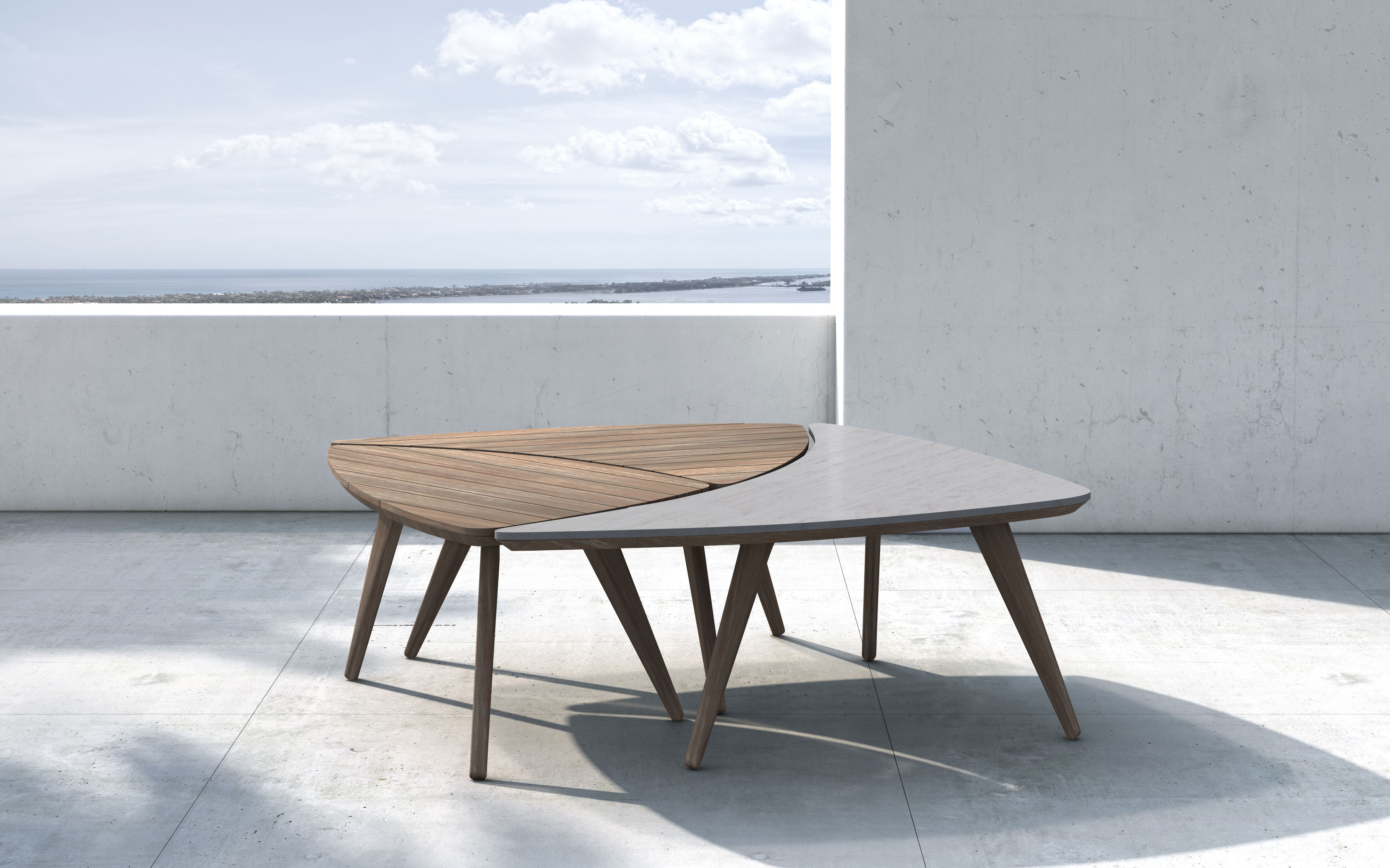 Modern Triplica Bunching Tables by Modloft