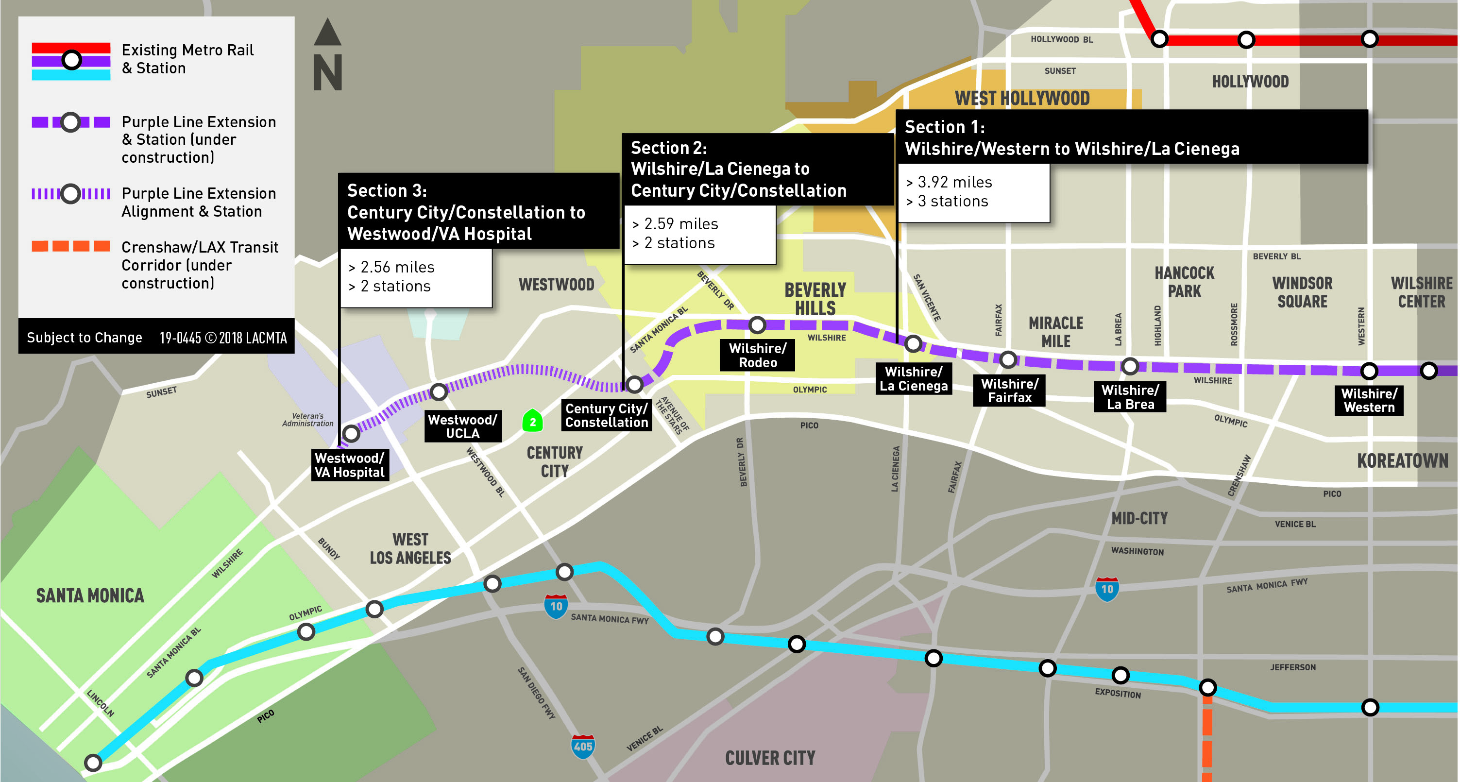 Facts about Purple Line Extension construction in Beverly Hills The
