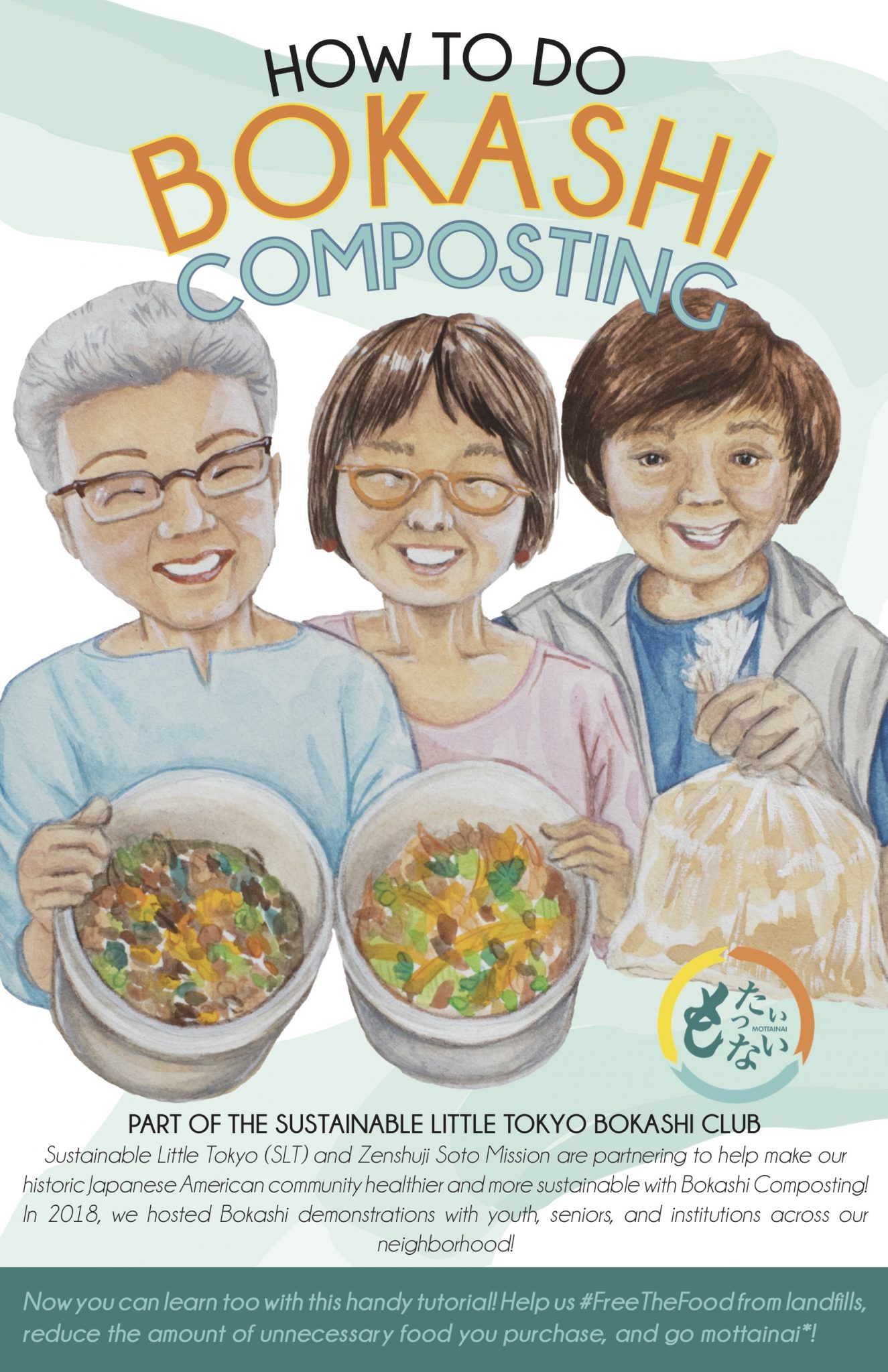 Aprendan cómo hacer abono con el Sustainable Little Tokyo Bokashi Club