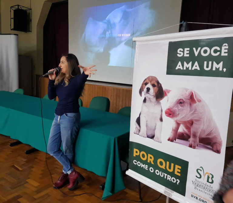 CineDebates Film Screening Activism by Sociedade Vegetariana Brasileira at UNIPAMPA