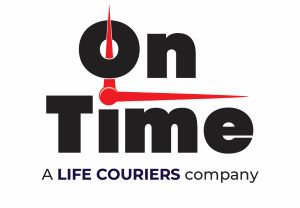 On Time - A Life Couriers Co Logo
