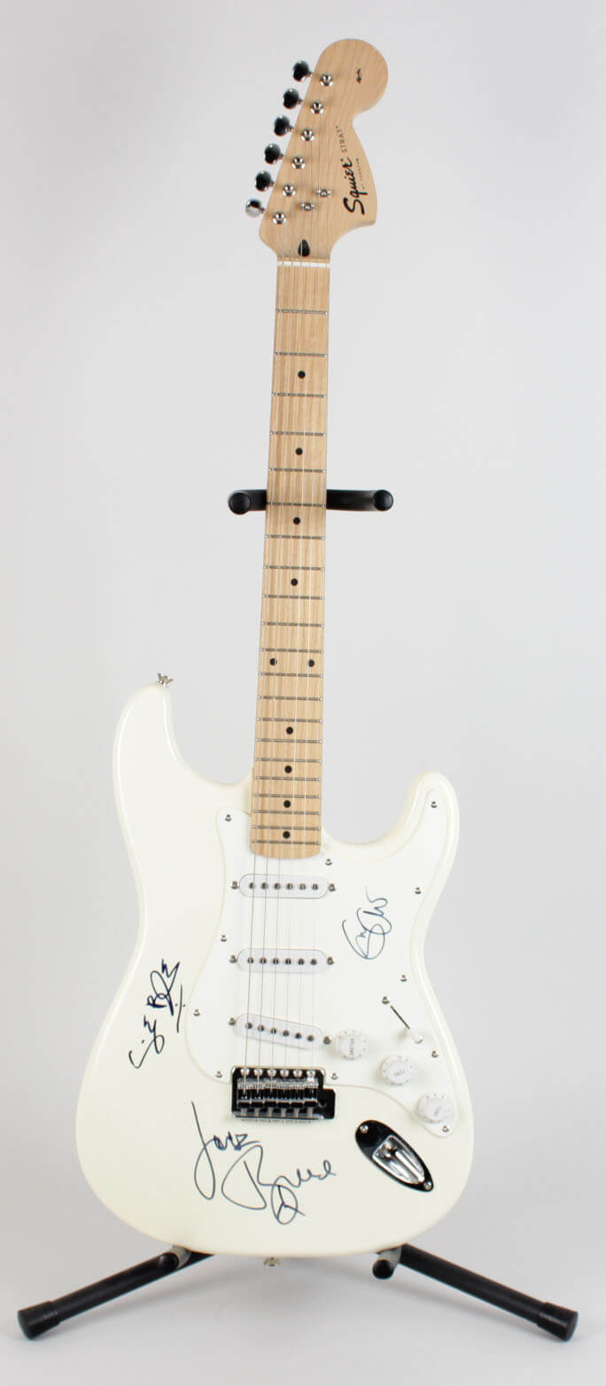 Rock ‘n’ Roll Cream Signed Guitar Eric Clapton, Ginger Baker & Jack