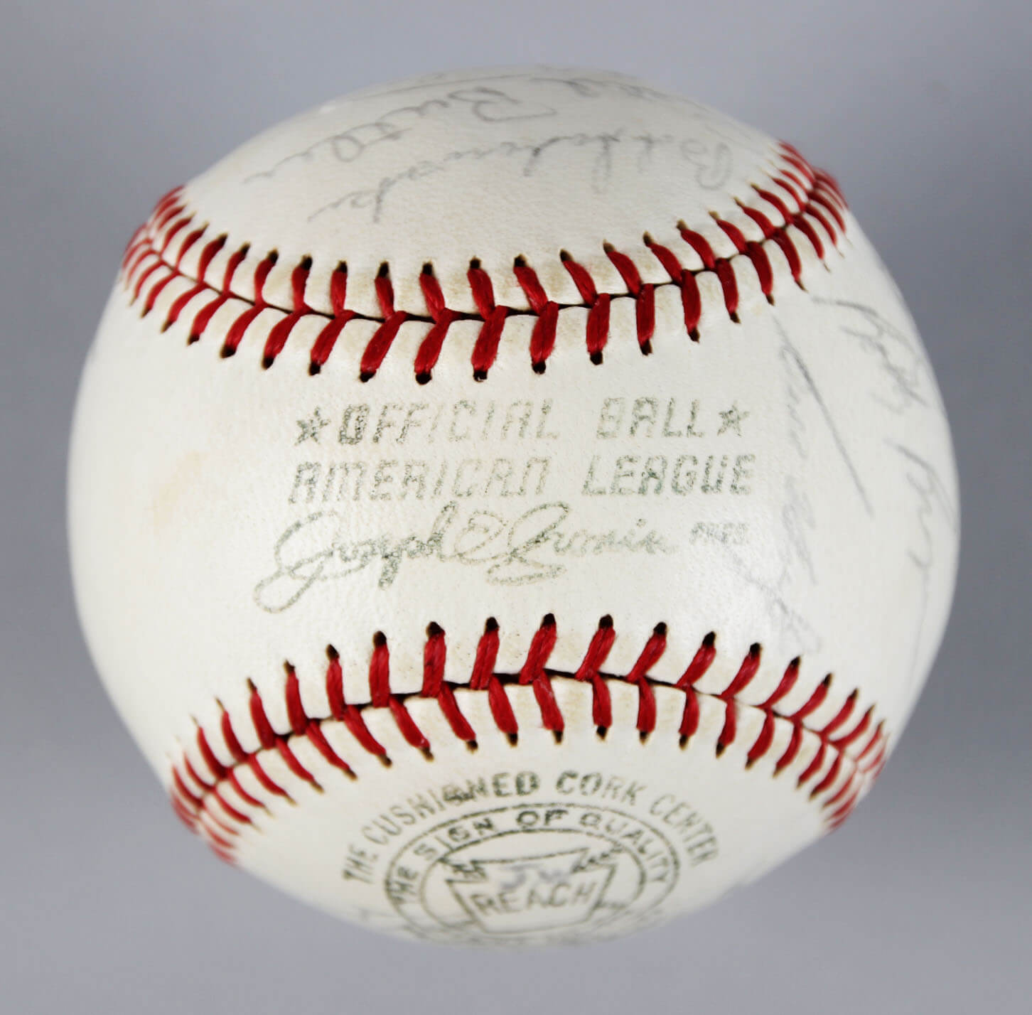 1964 Milwaukee Braves TeamSigned Ball (w/Aaron, Spahn, Torre) PSA