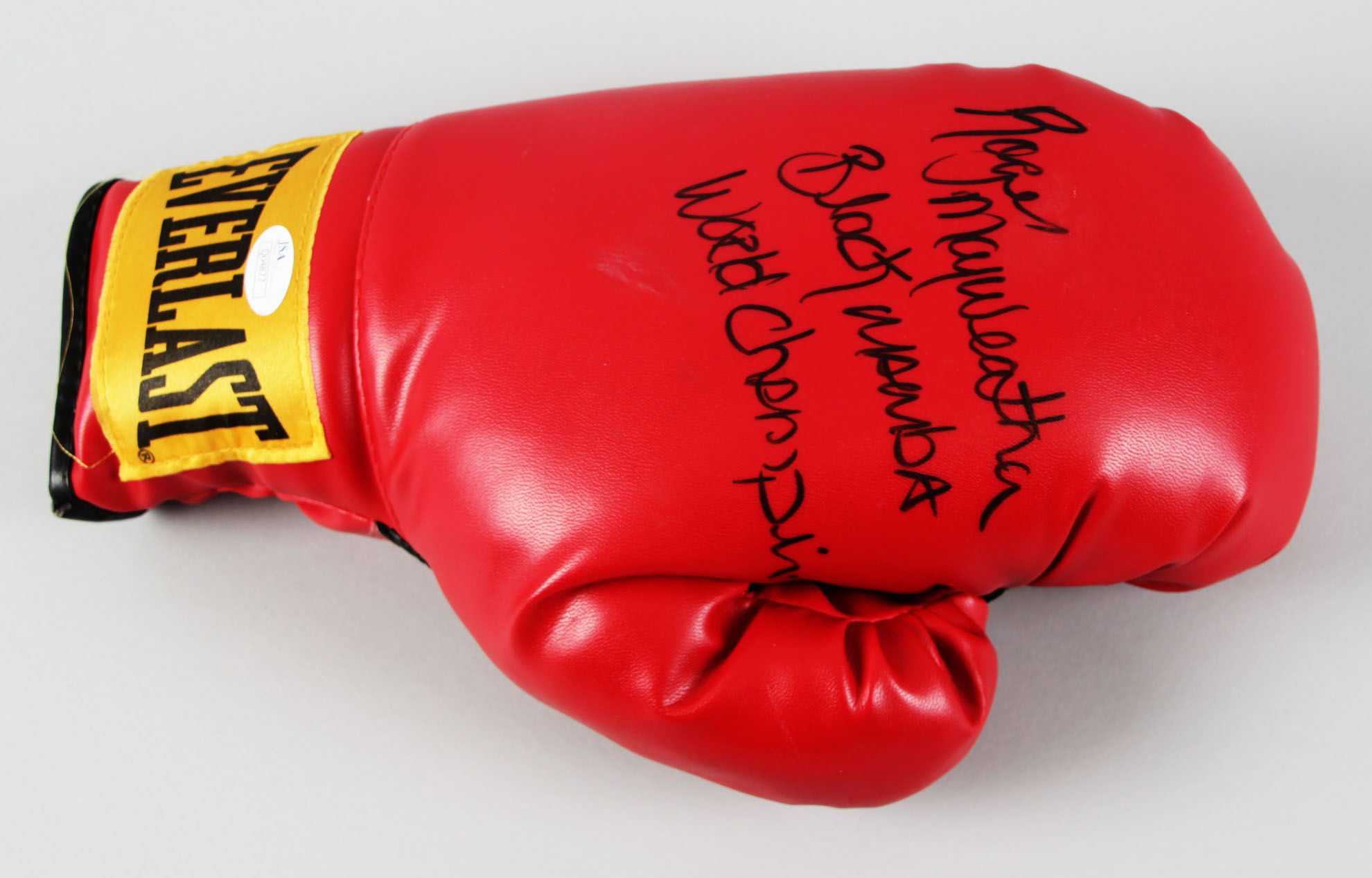 Roger Mayweather Signed Boxing Glove "Black Mamba" COA JSA