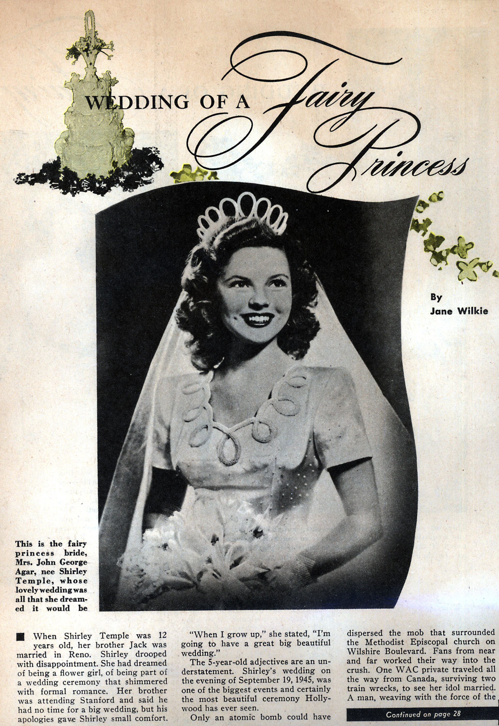 SHIRLEY TEMPLE - "Fairy Princess" Story, Ribbon and Bow ...