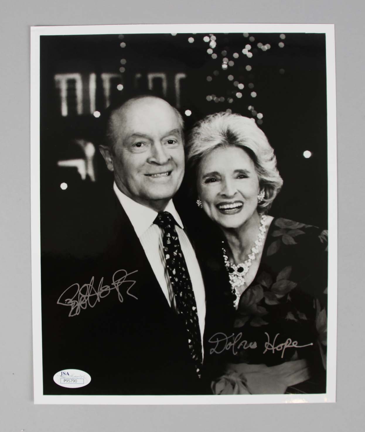 Bob & Dolores Hope Signed 8x10 B/W Photo - COA JSA. Bob & Dolores Hope Signed 8x10 B/W Photo - COA JSA