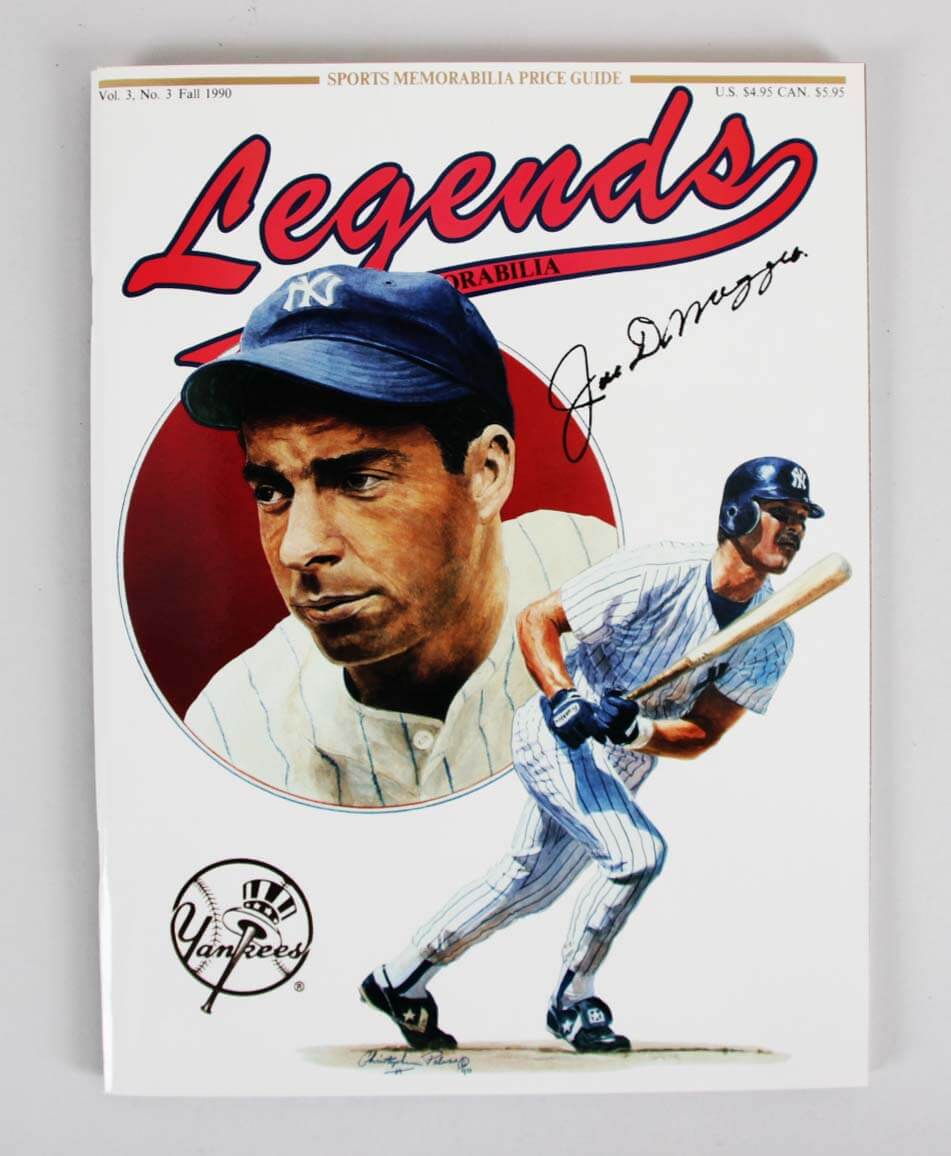 1990 Joe DiMaggio Signed Legends Sports Memorabilia Price Guide JSA