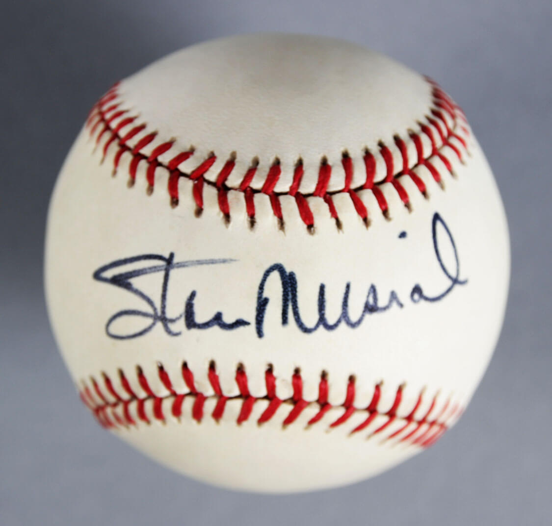 Stan Musial Signed St. Louis Cardinals Baseball COA Memorabilia Expert