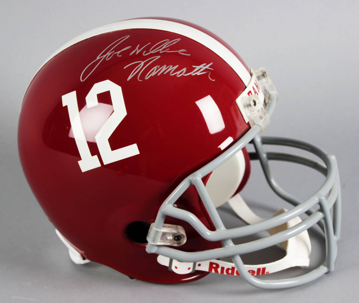 Joe Namath Signed Alabama Crimson Tide Full Size Helmet