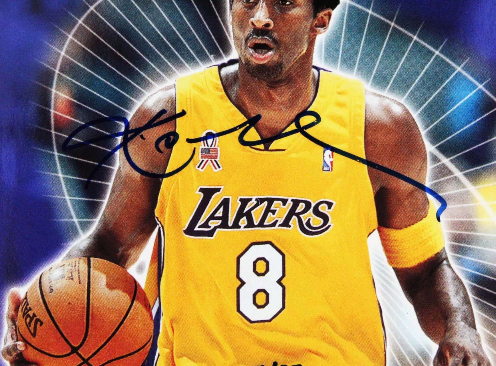signed kobe bryant basketball card