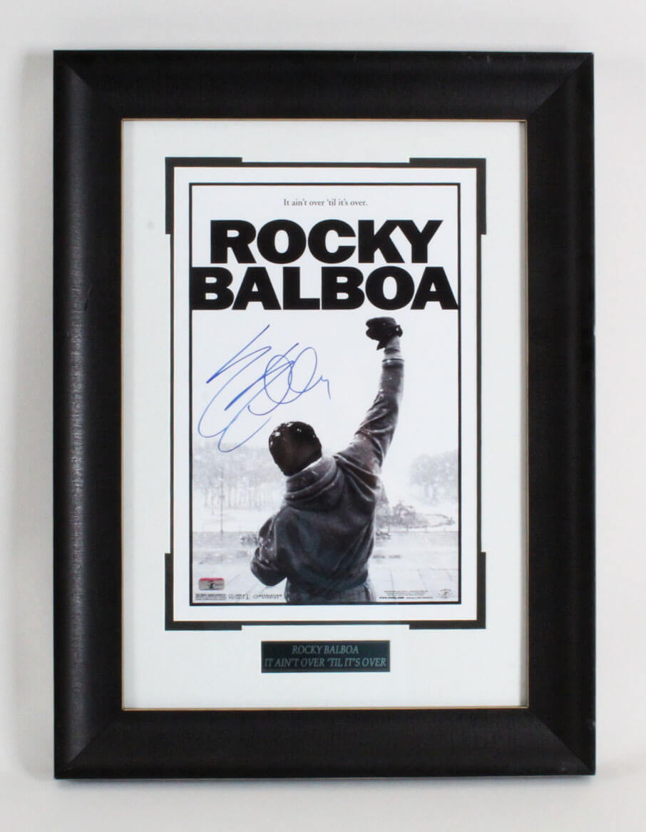 Sylvester Stallone Signed Rocky Photo
