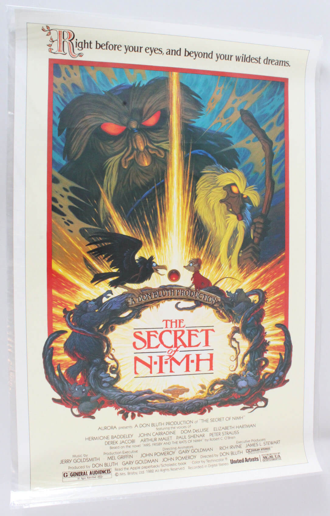 1982 the secret of nimh movie poster one sheet memorabilia expert
