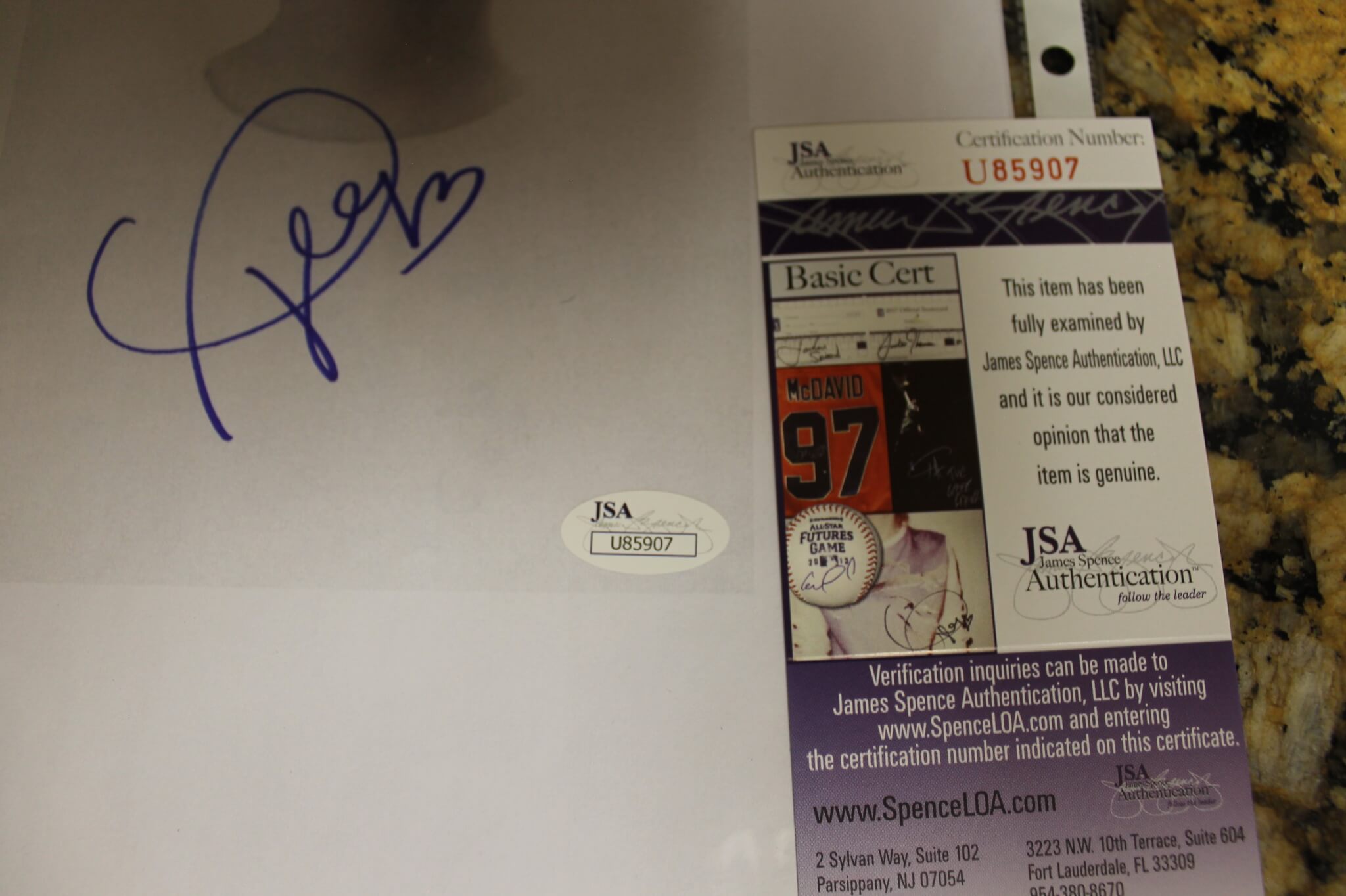 Taylor Swift Signed Autograph PAPER Photo 8X10 JSA certified