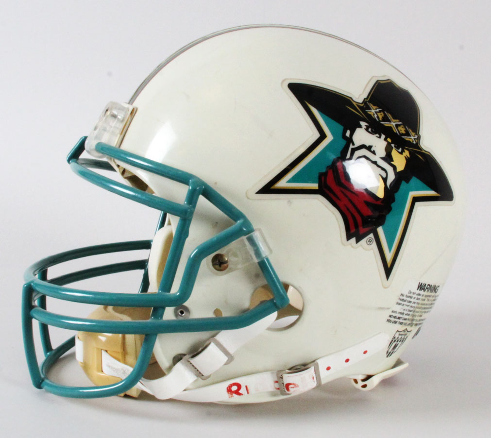 CFL San Antonio Texans GameWorn Helmet COA 100 Authentic Team