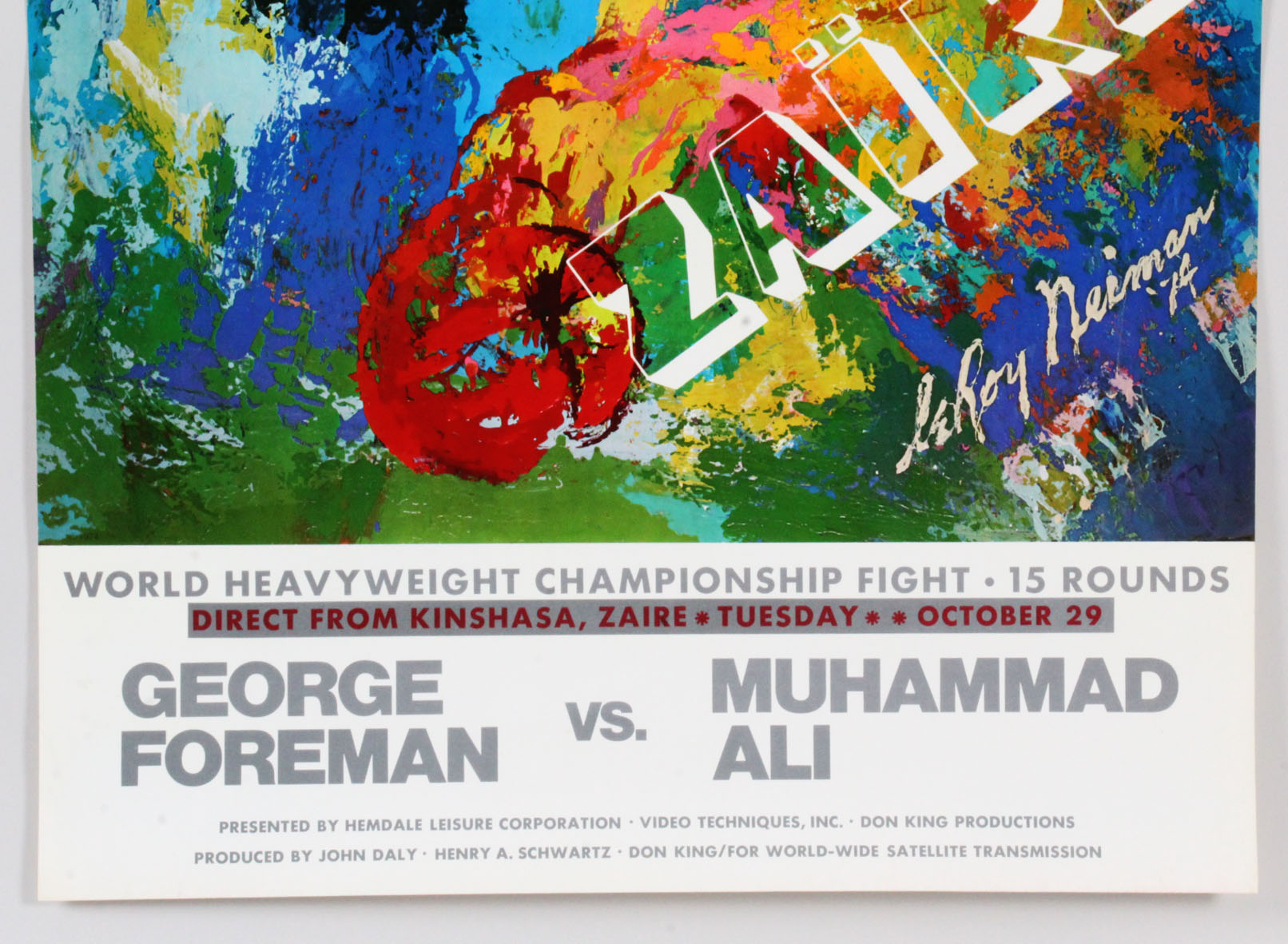 Muhammad Ali Vs George Foreman Poster LeRoy Neiman Closed Circuit muhammad-ali-vs-george-foreman-poster-leroy-neiman-closed-circuit