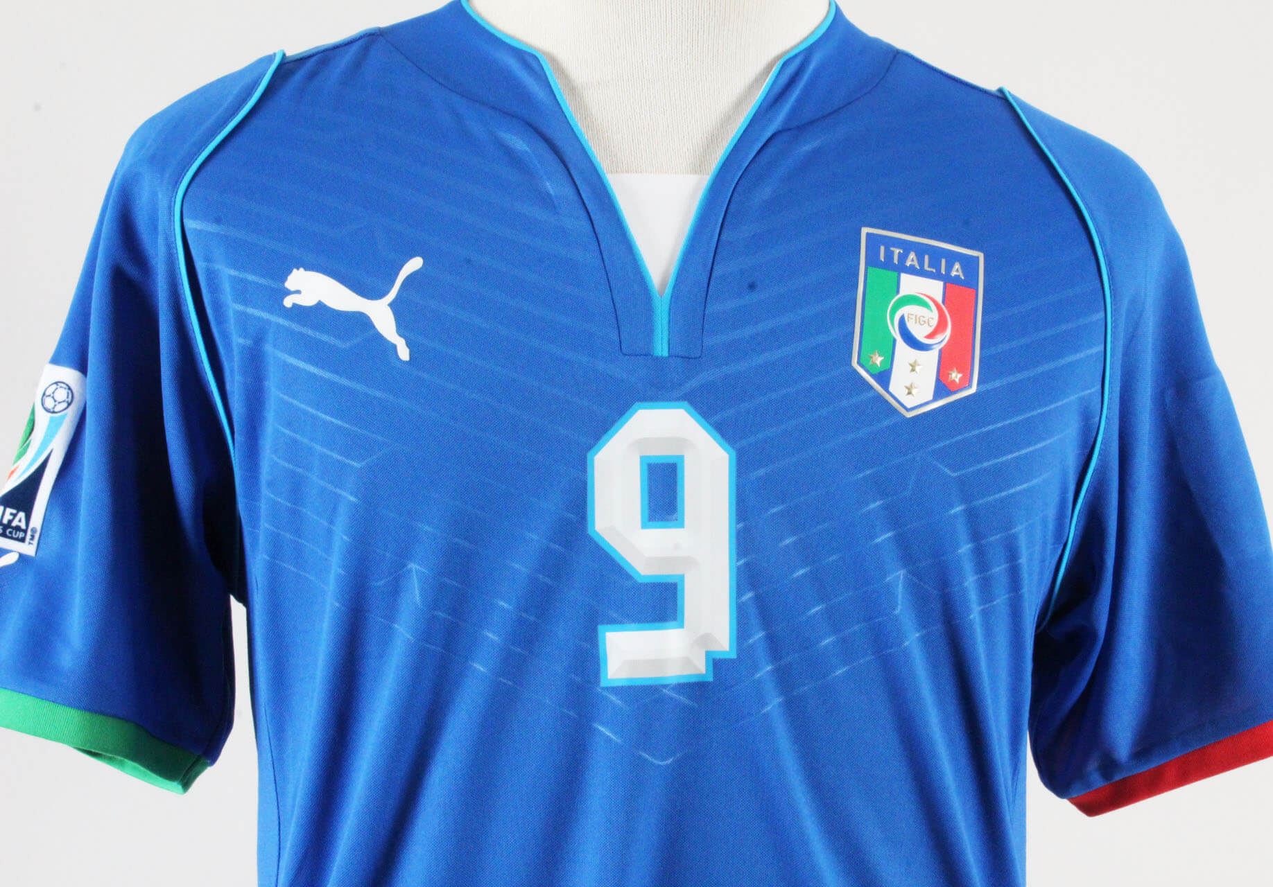 Mario Balotelli Game-Worn Jersey Italian National Team ...