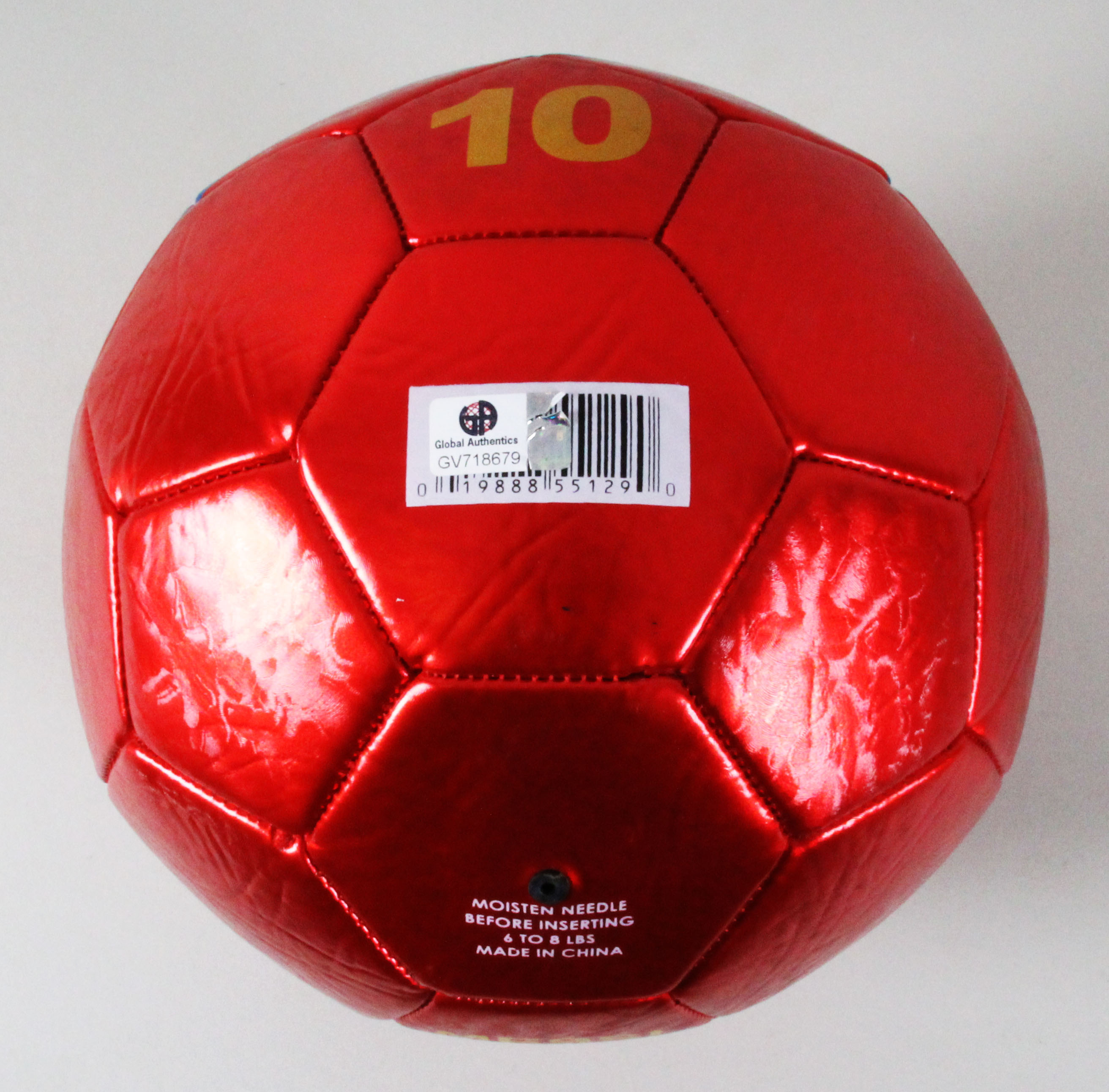 Lionel Messi Signed Soccer Ball FC Barcelona COA GAI Memorabilia Expert