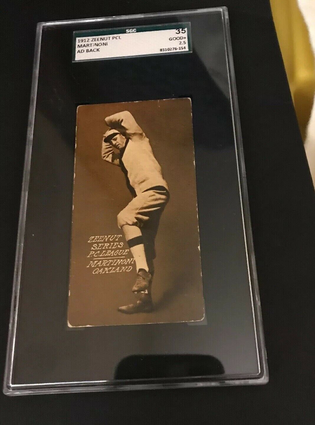 1912 Zeenut (PCL) Baseball Cards Group of 5 , SGC Graded Memorabilia