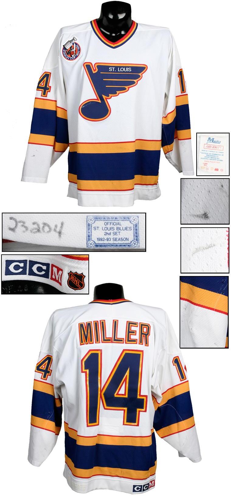 st louis blues game worn jersey
