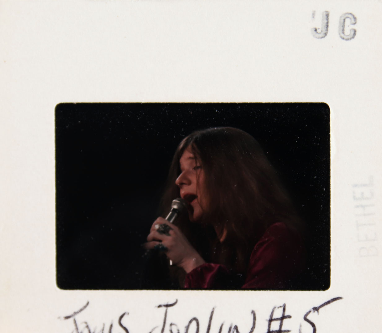 1969 Janis Joplin Original Film Slide Photo By Jim Cummins Ed Sullivan
