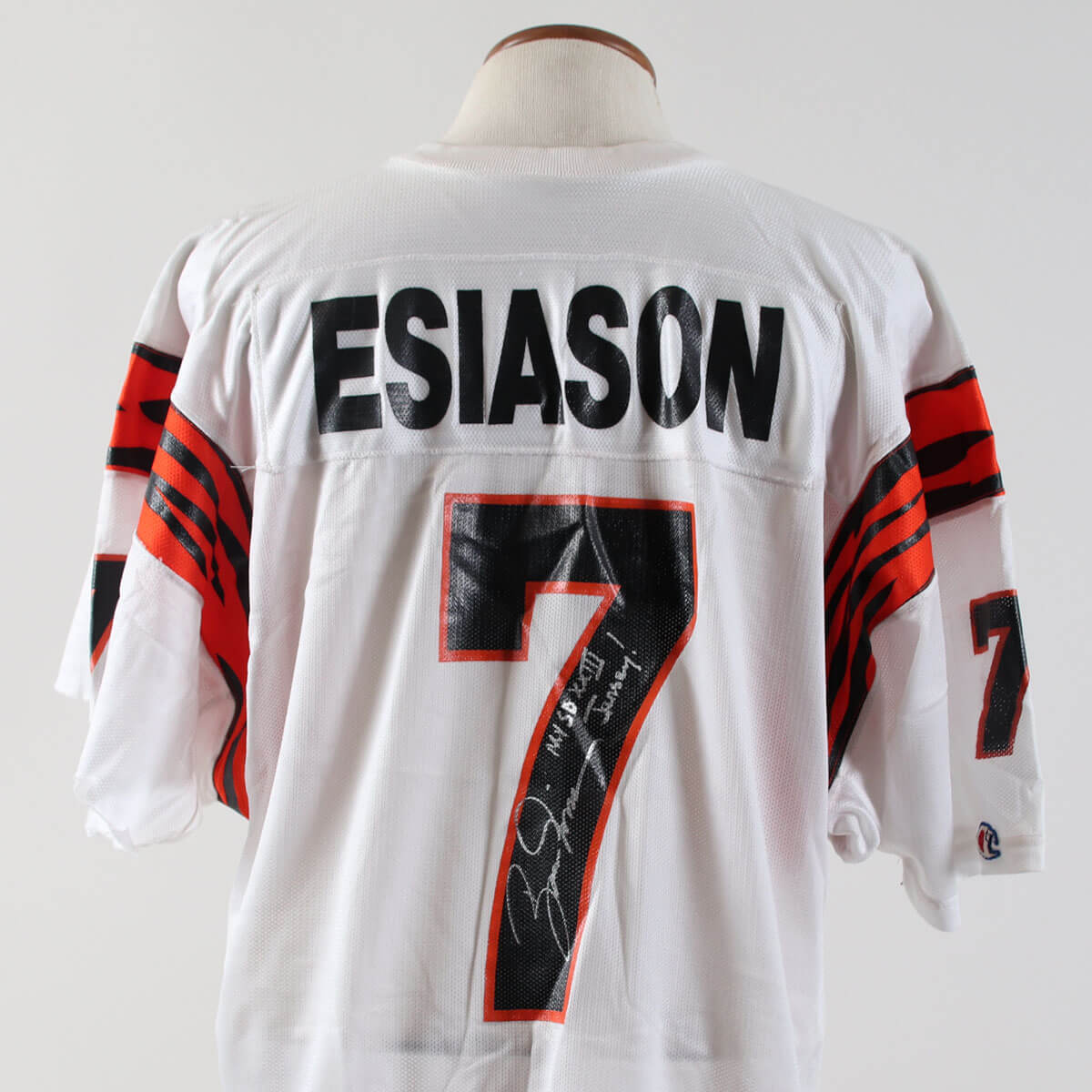 198889 Boomer Esiason GameWorn Bengals Jersey (Super Bowl XXIII) COA