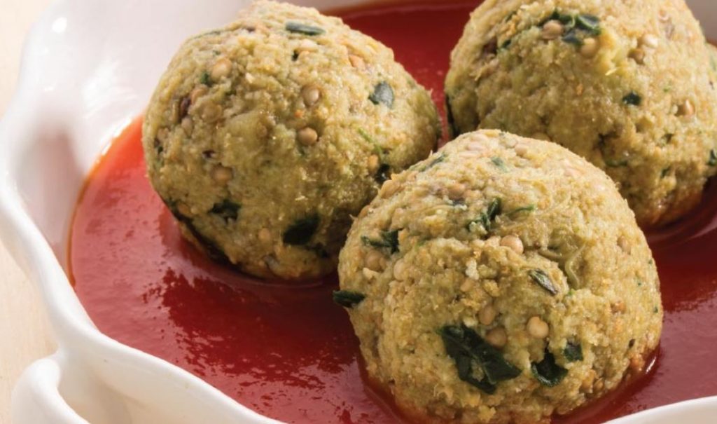 Albóndigas vegetarianas de berenjena