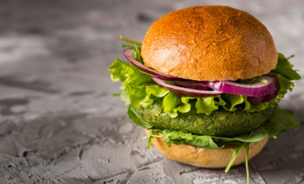 Hamburguesa vegetariana con lentejas