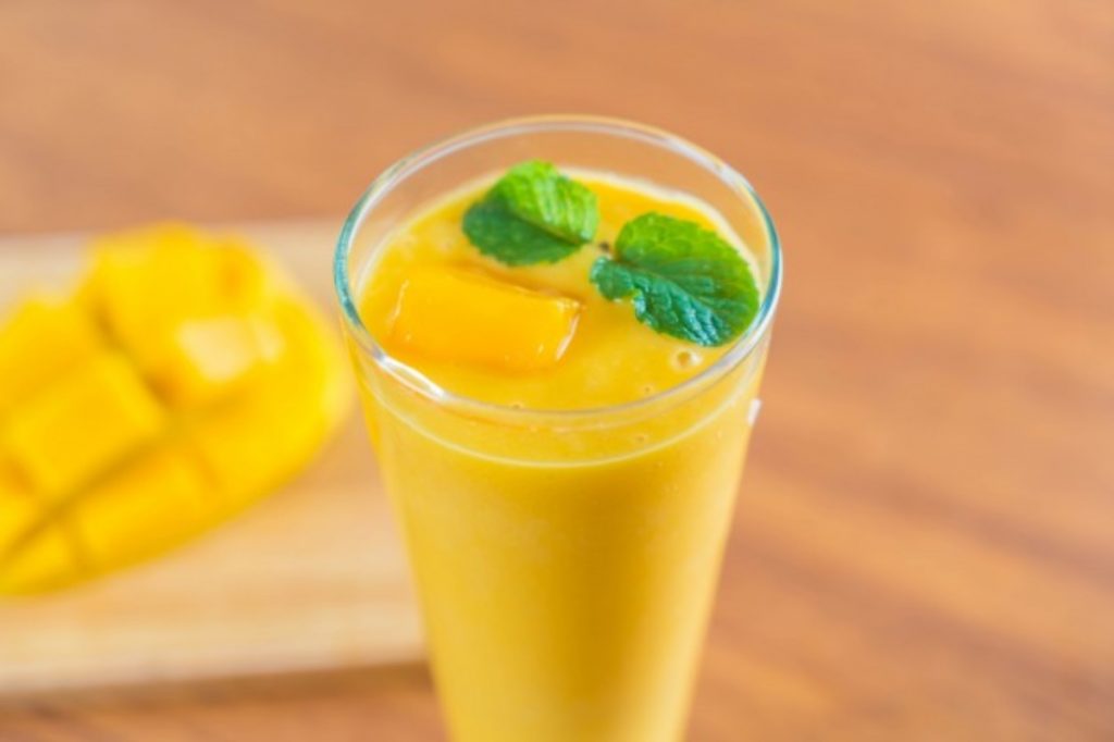 Smoothie de mango y plátano