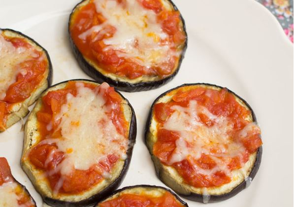 Mini pizzas de berenjena para cenar