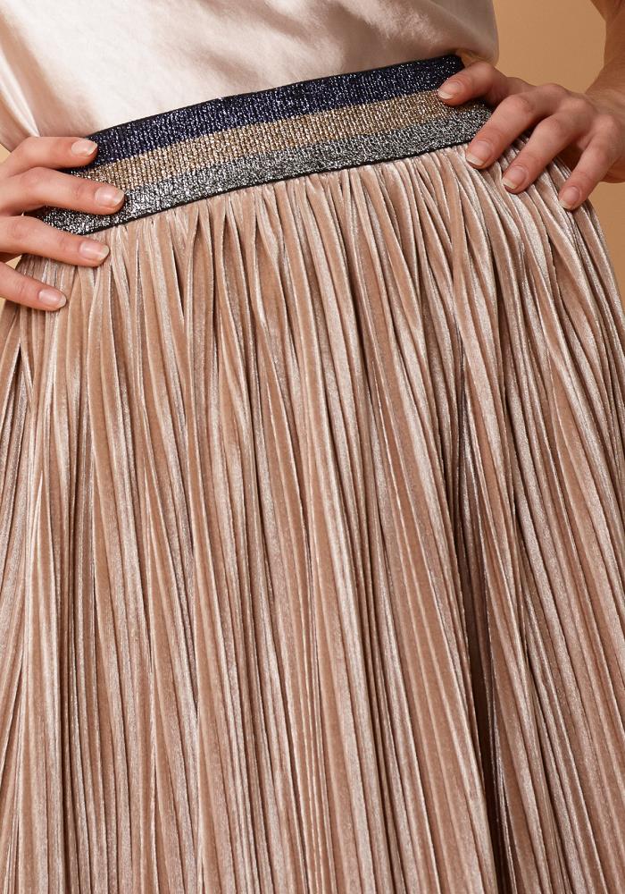 【COLOR iN ID】Belt pleated skirt Amazon.com: SANGTREE Women Knee Length Pleated Skirt, Beige