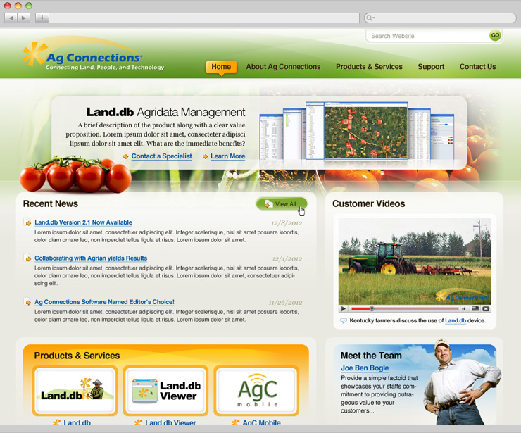 Homepage Design