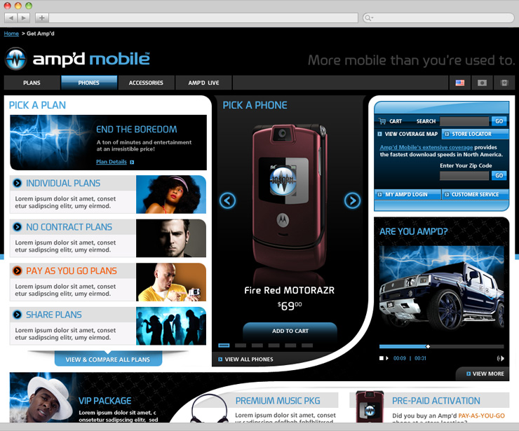Homepage Design