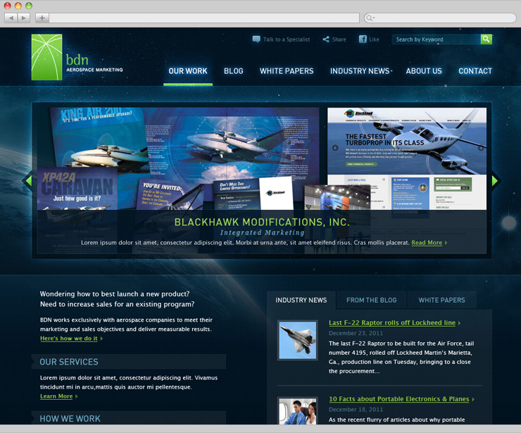 Homepage Design