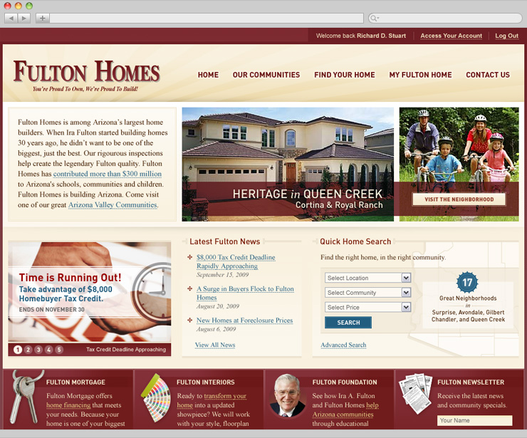 Homepage Design