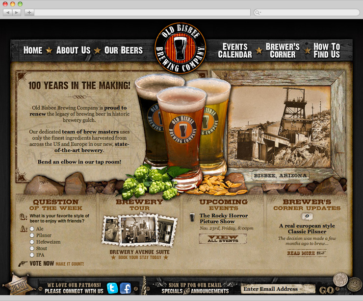 Homepage Design