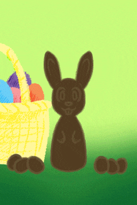 Chocolate Bunny Escapes ecard