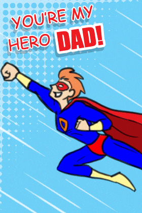 Hero Dad NM ecard