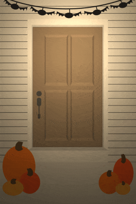 Halloween Door Invite ecard