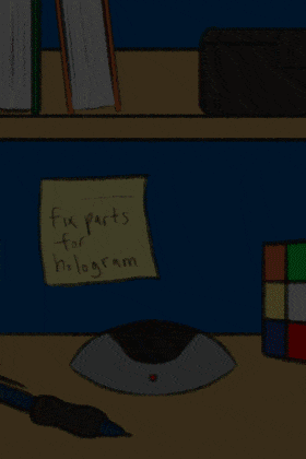 Hologram You're Invited ecard