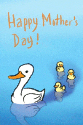 Duck and Ducklings ecard