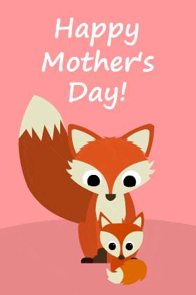 Mothers Day Foxes ecard