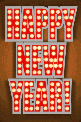Happy New Years Lights ecard