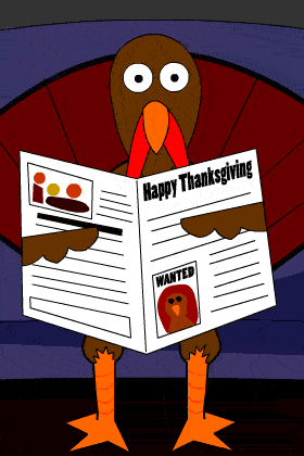 Newspaper Turkey ecard