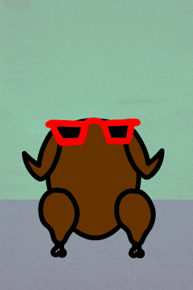 Turkey With Sunglasses ecard