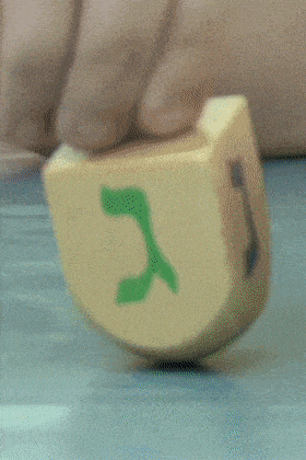 Spinning Dreidel ecard