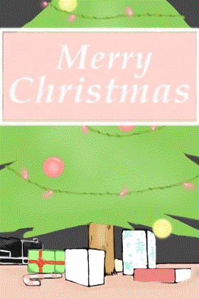 Tree With Train ecard