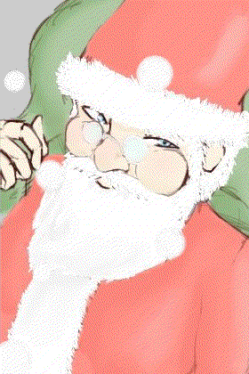 Santa Snow ecard