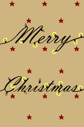 Merry Christmas in Lights ecard